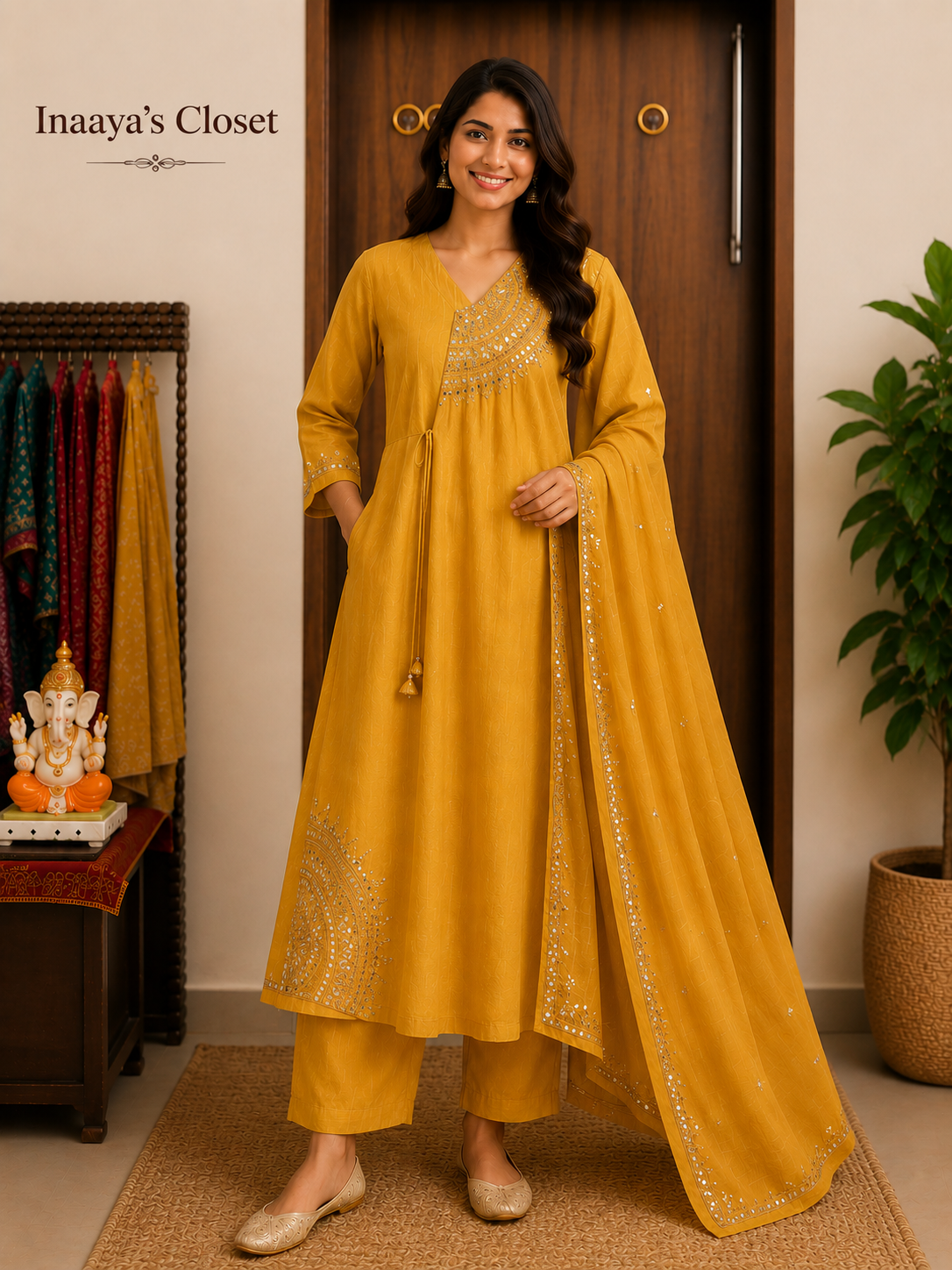 Mustard Noor Kurta Set