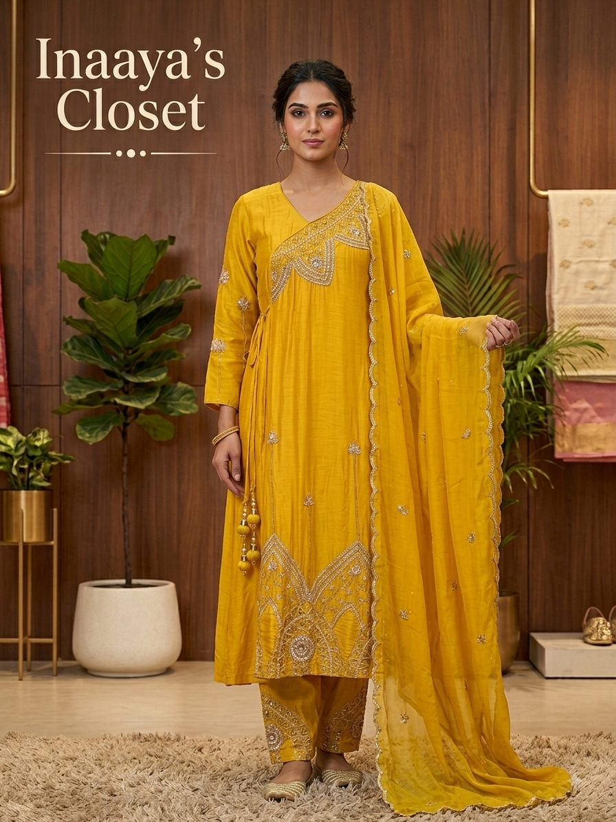 Yellow Heritage Embroidered Suit