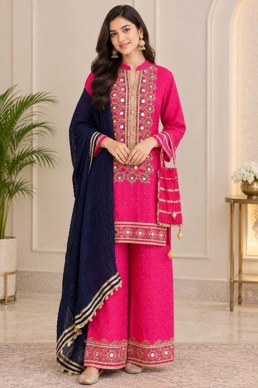Inaaya pink party wear suit set (INCP 066)