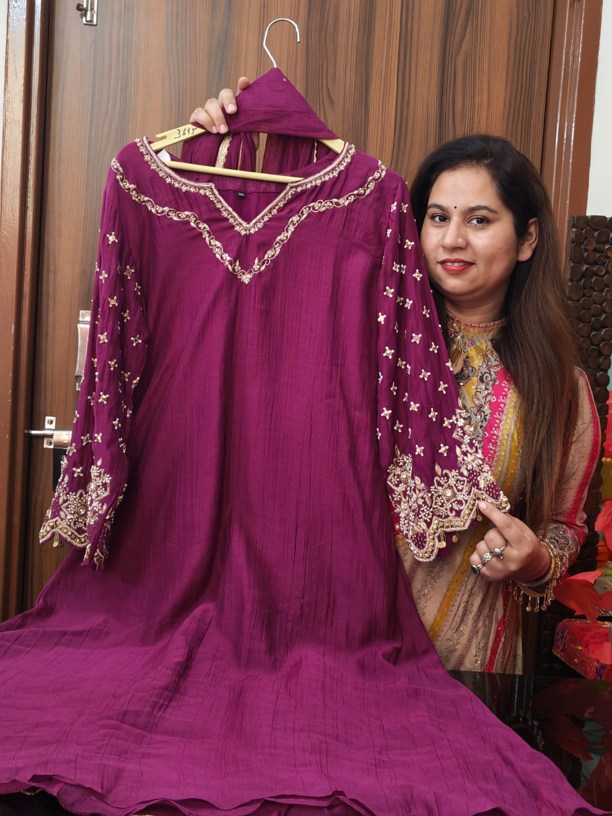 Inaaya byzantine pure mul chanderi suit set (INCP 128)