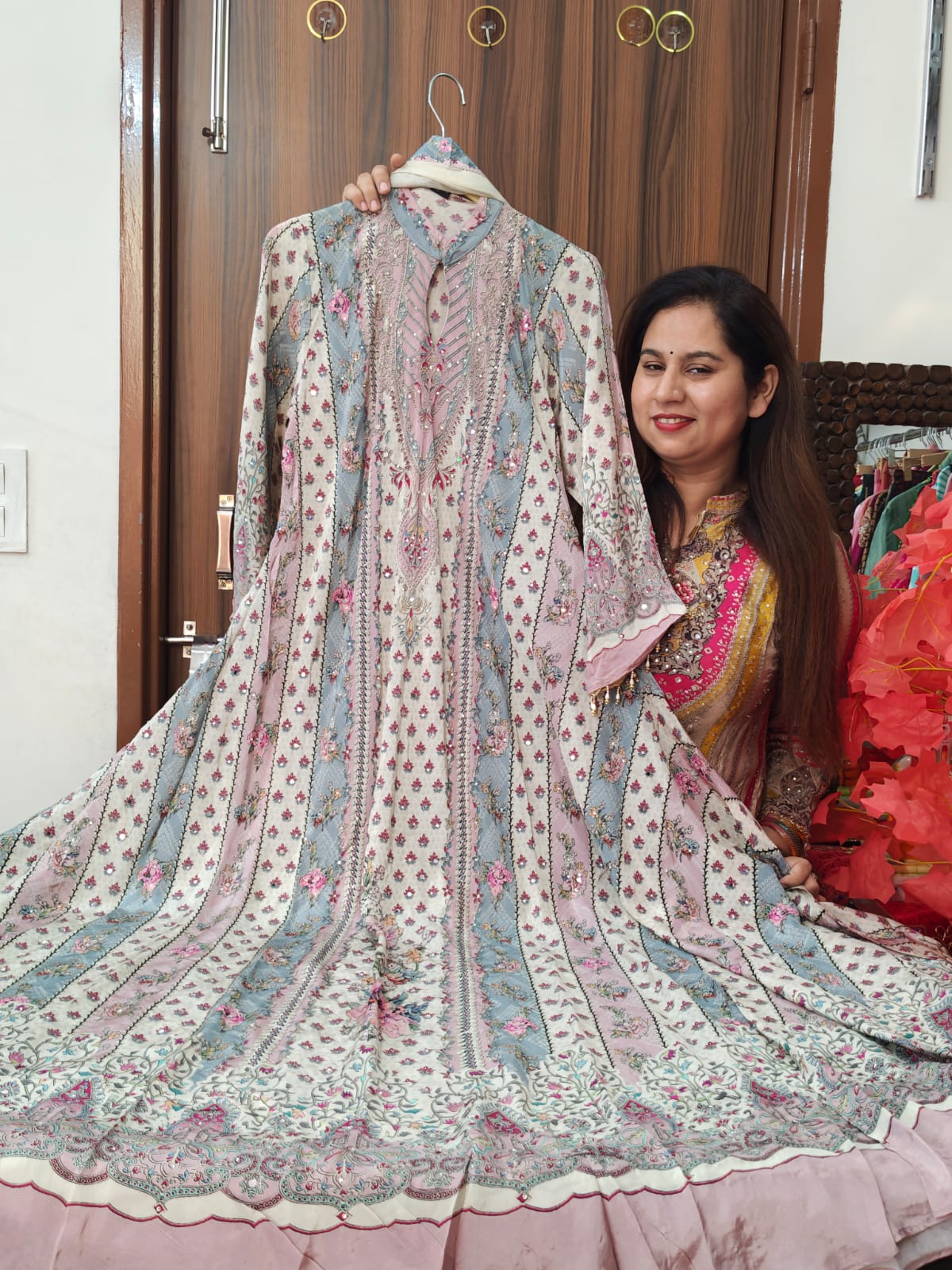 Inaaya printed pure crape suit set (INCP 135)