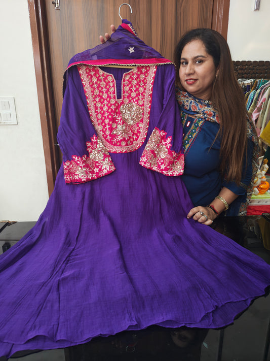 Inaaya pure mul chunderi suit set (INCP 81)