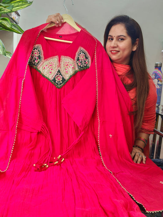 Inaaya pure mul chanderi suit set (INCP 101)