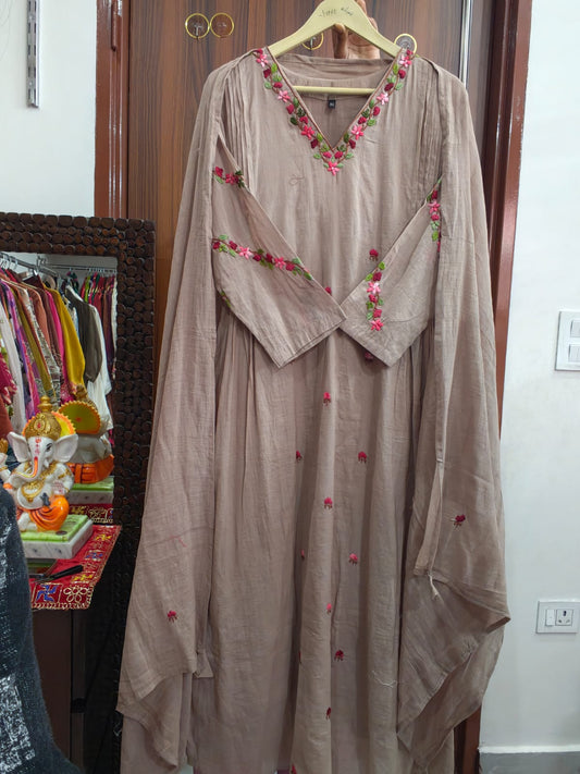 Inaaya Cotton-Silk Anarkali Kurta Set