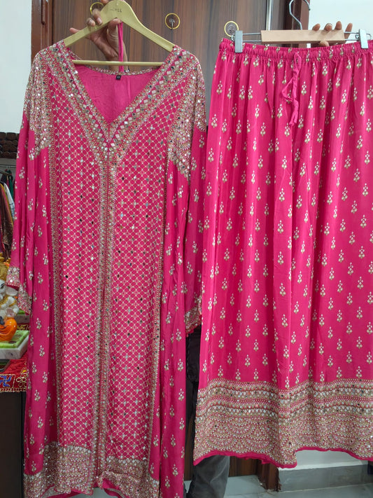 Inaaya Noor Georgette Sharara Set