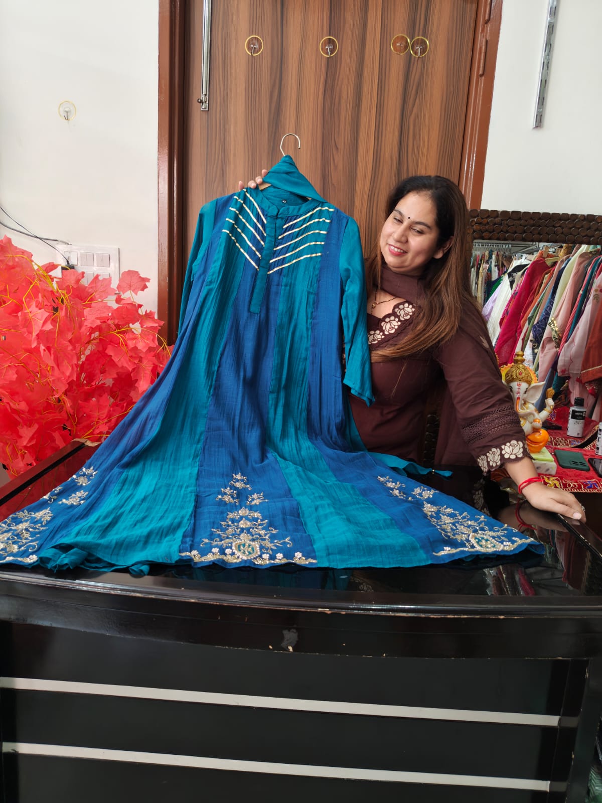 Inaaya Mul Chanderi Suit Set (INCP 004)