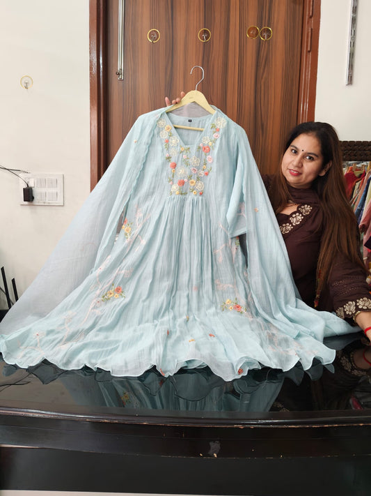 Inaaya mul chanderi suit set (INCP 031)