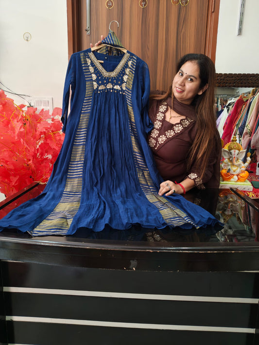 Inaaya Mul Chanderi Suit Set (INCP 007)