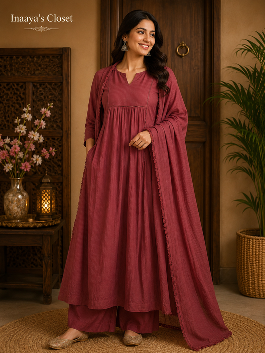Flared Kurta Palazzo Suit