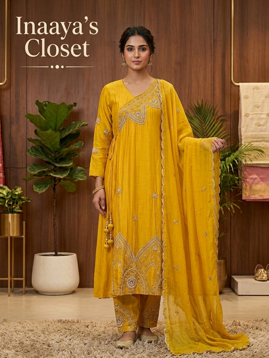 Yellow Heritage Embroidered Suit