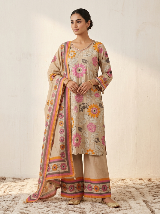 Inaaya Chanderi Silk Suit Set